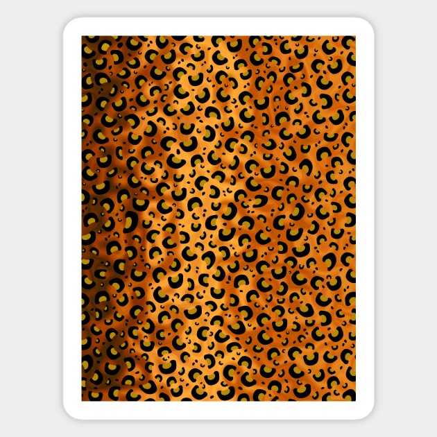 CHEETAH Cat Print Pattern Sticker by SartorisArt1